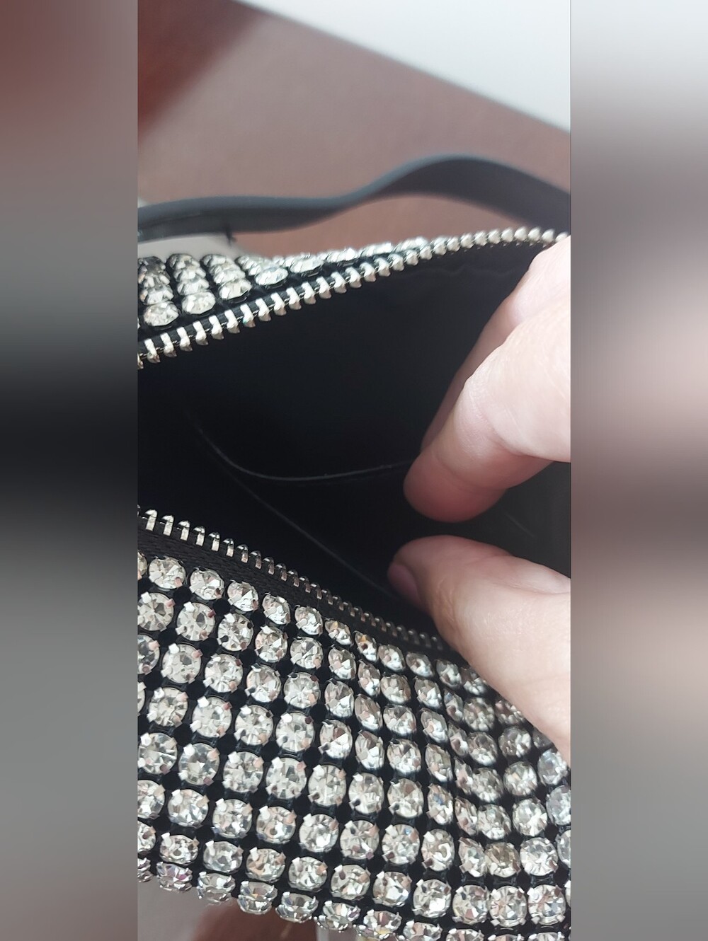 Silver Rhinestone Purse - Picture 7 of 9